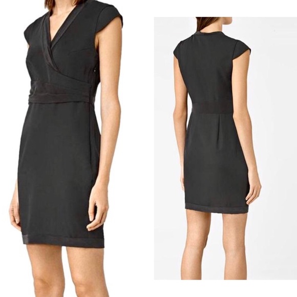 All Saints Dresses & Skirts - All Saints Codia Surplice Cap Sleeve Sheath Dress